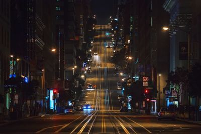 City street at night