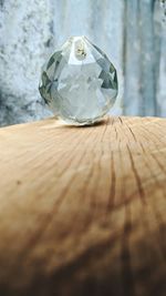 Close-up of glass on table