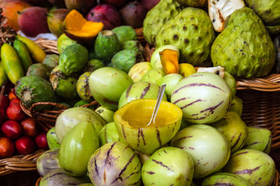 Fruits for sale in market stall