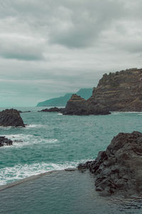 Scenic view of sea against sky