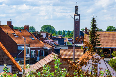 Panoramic shot of buildings against sky