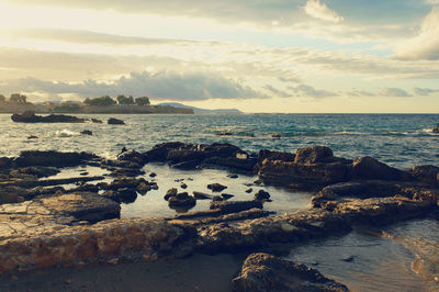 Scenic view of sea against sky