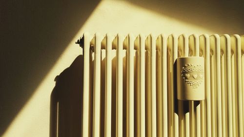 Close-up of sunlight falling on wall