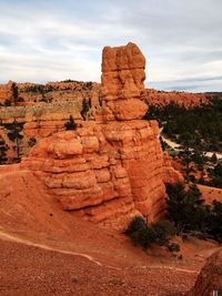 Rock formations against sky at red rock canyon national conservation area