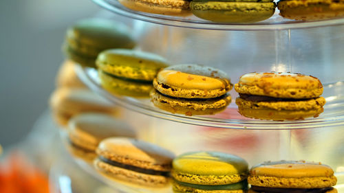 Macarons tier for afternoon tea dessert party