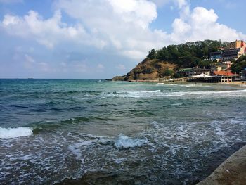 Scenic view of sea against sky