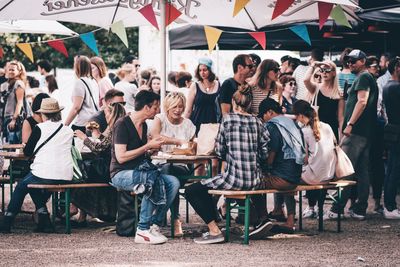 Man sitting on bench