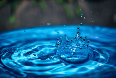 Close-up of a water drop.