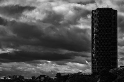 Low angle view of buildings against sky