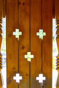 Full frame shot of wooden door