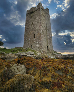 Low angle view of historic building against sky
