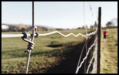 Close-up of chainlink fence