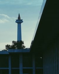 Low angle view of built structure against sky