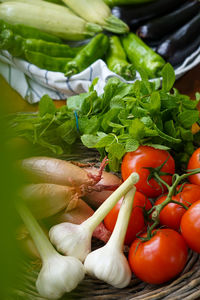 Close-up of vegetables in market