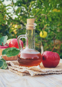 Close-up of drink on table