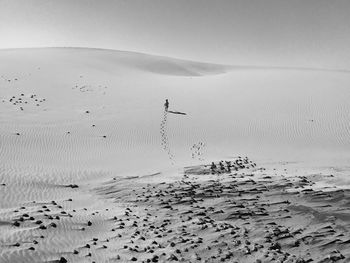 Scenic view of desert against sky