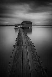 Pier over lake