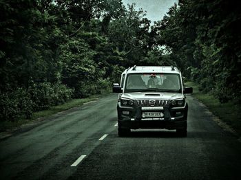 Car on road