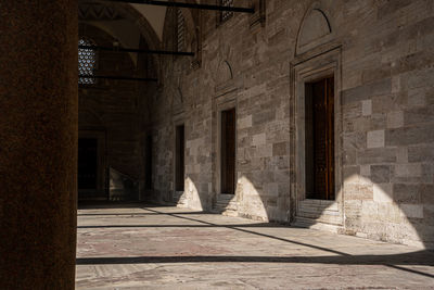 Entrance of historic building