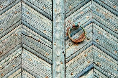 Full frame shot of wooden door