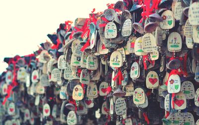 Decorations hanging outdoors