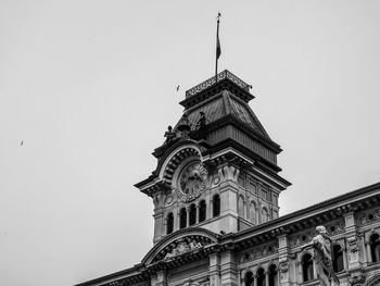 Low angle view of building against clear sky