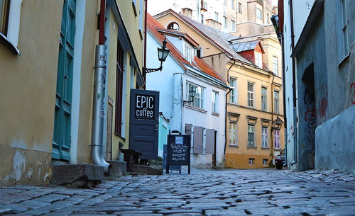 Street amidst buildings in city