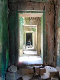 Corridor of historic building