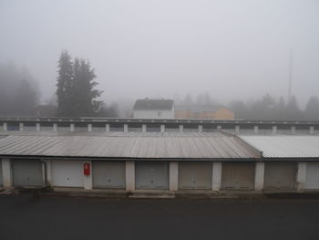 Built structures against the sky