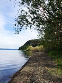 Scenic view of sea against sky