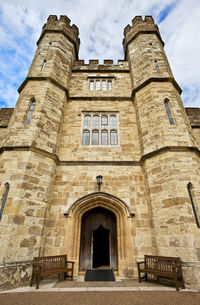 Low angle view of historical building against sky