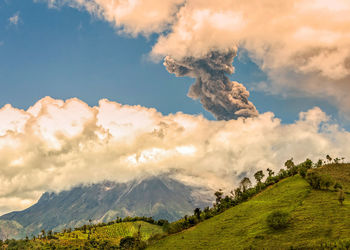 Panoramic view of landscape against sky