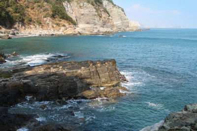 Scenic view of sea against sky