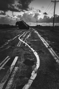 Road passing through landscape