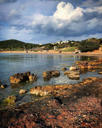 Scenic view of sea against sky