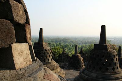 Ruins of temple against sky
