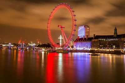 Ferris wheel at night