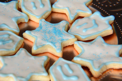 Full frame shot of cookies