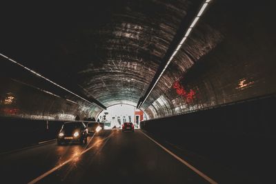 Illuminated tunnel