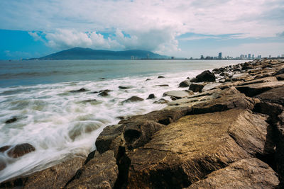 Scenic view of sea against sky