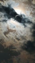 Low angle view of cloudy sky