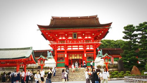 Low angle view of traditional building