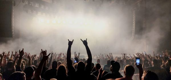 Crowd at music concert