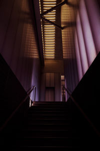 Low angle view of staircase in building