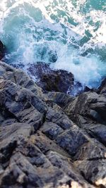 Scenic view of sea waves