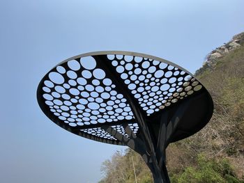 Low angle view of built structure against clear sky