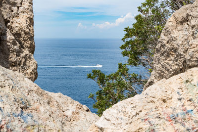 Scenic view of sea against sky