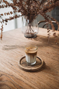 Close-up of coffee on table