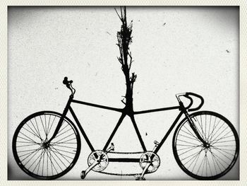 Bicycles parked on bicycle