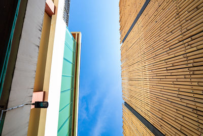 Low angle view of buildings against sky